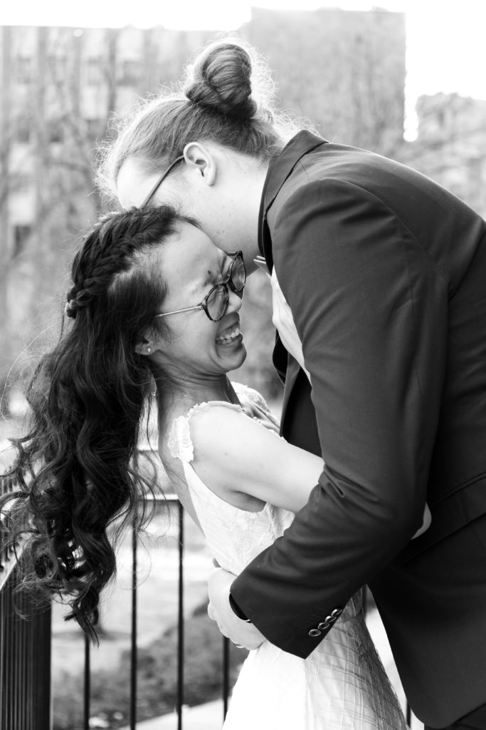 Black and white couples photography. Couples photography laughing. Wedding photography. 