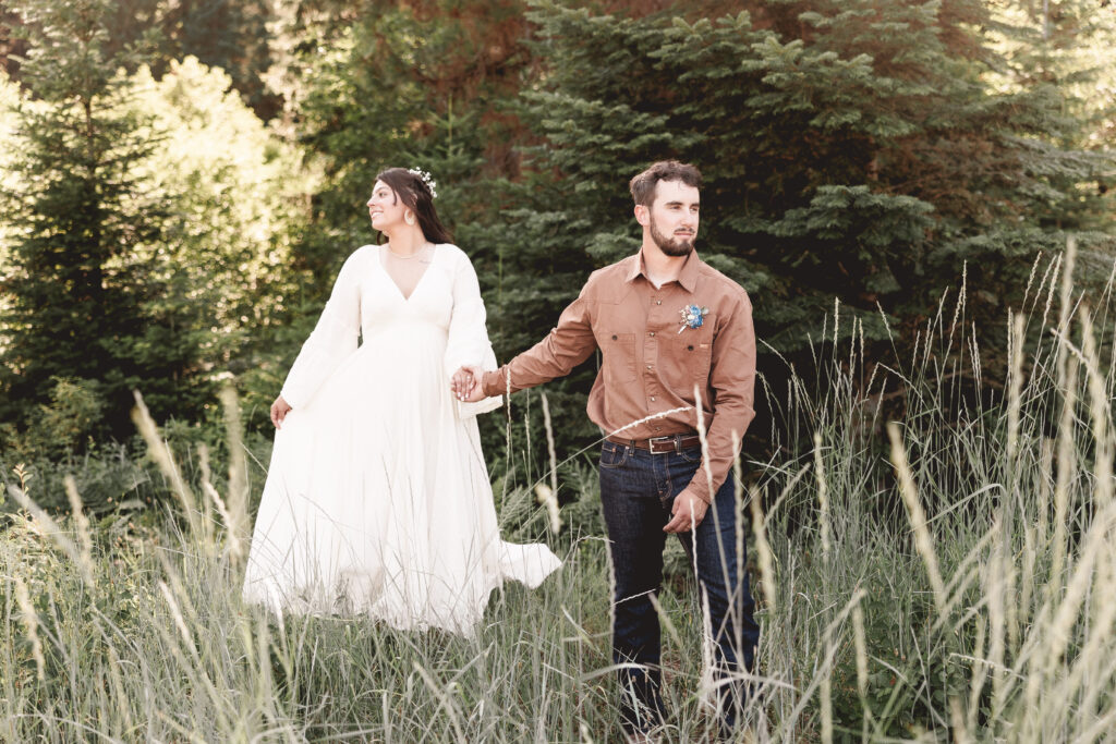 forest wedding in grangeville idaho