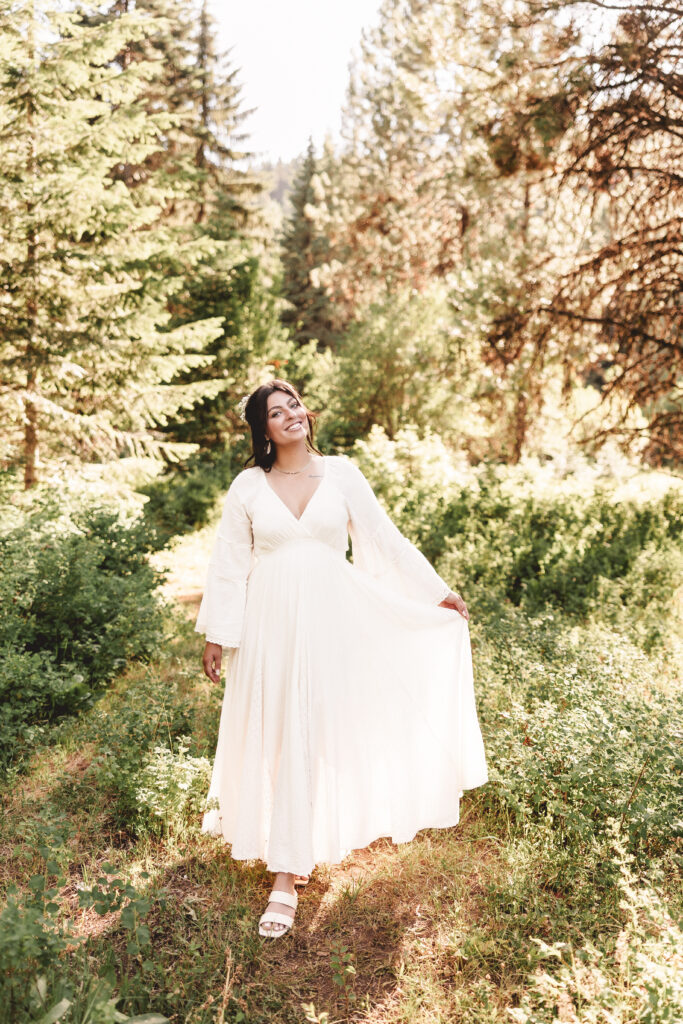 outdoor wedding bridal portraits grangeville idaho