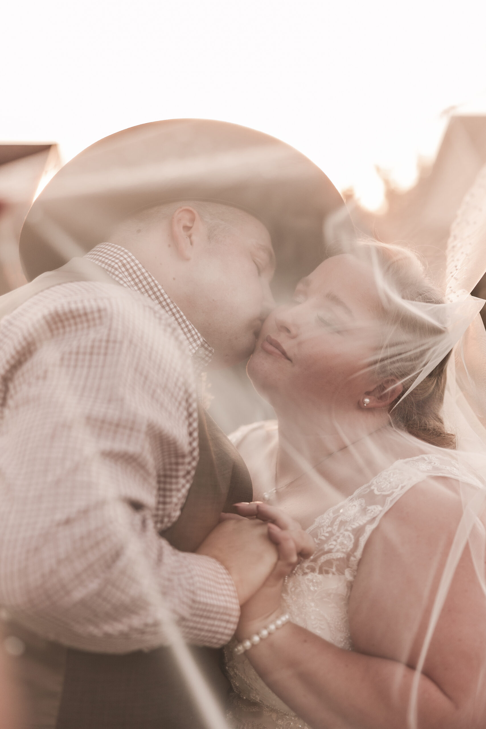 Golden hour veil photography, Nampa Idaho.