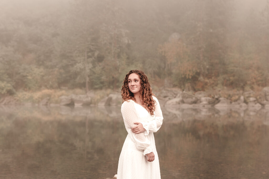 Foggy Idaho Senior Portraits